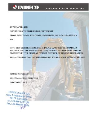 INDECO Ind, Италия